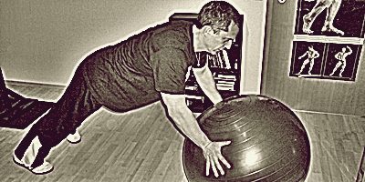 Core Training - Liegesttz am Ball